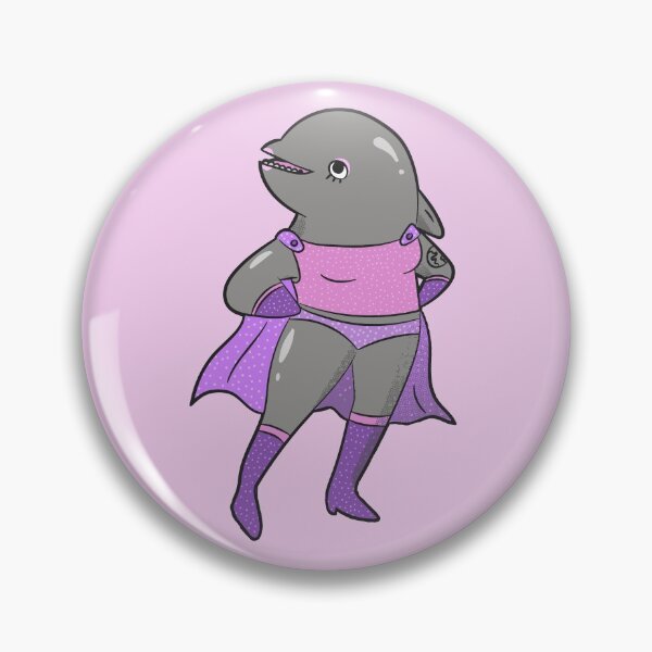 Item preview, Funny Dolphin Luchador Wrestler Sketch Drawing designed and sold by SLAG-Creative.