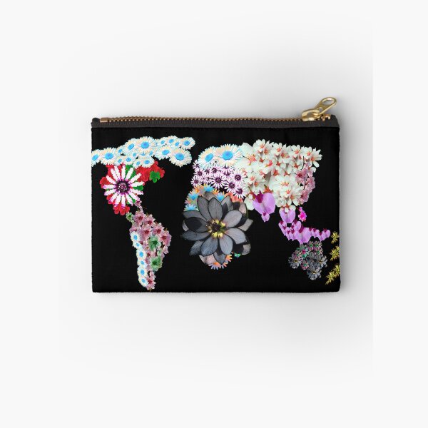 Item preview, Floral world map designed and sold by cizito.
