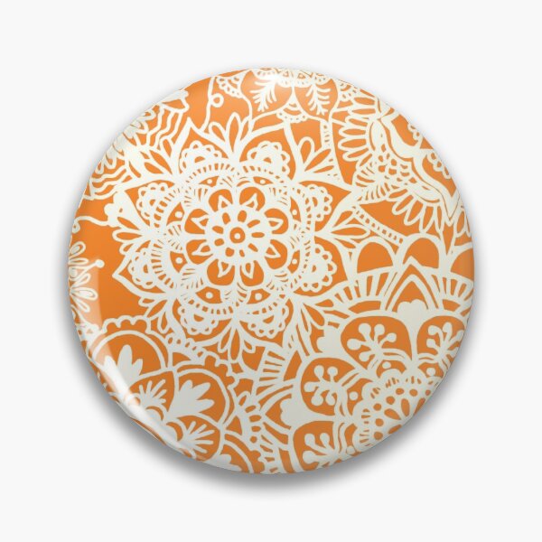 Item preview, Burnt Orange Mandala Pattern designed and sold by Julie Erin Designs.