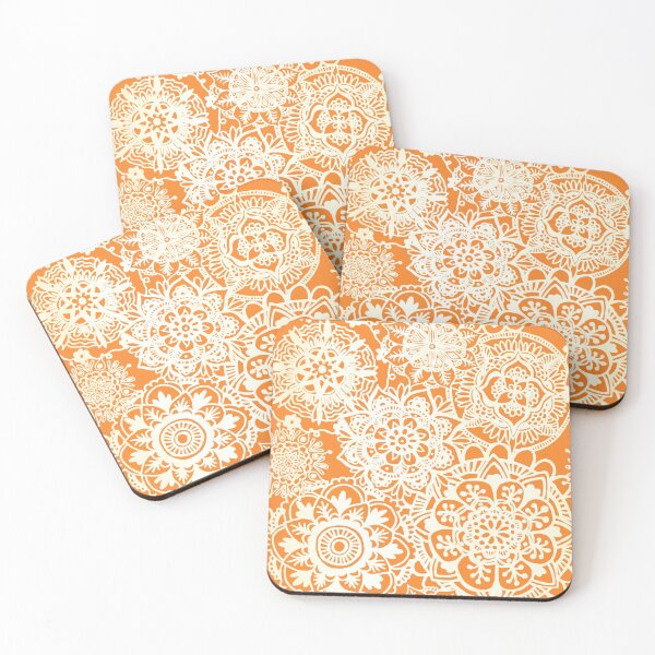 Item preview, Burnt Orange Mandala Pattern designed and sold by Julie Erin Designs.
