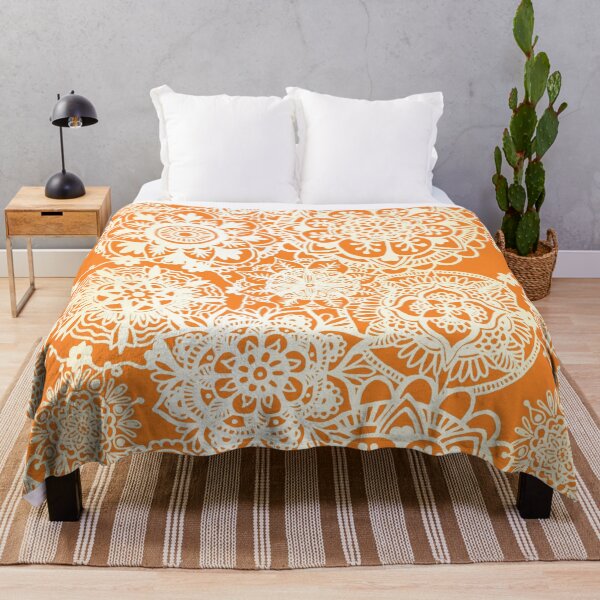 Item preview, Burnt Orange Mandala Pattern designed and sold by Julie Erin Designs.