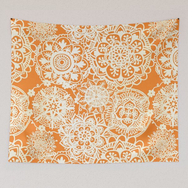 Item preview, Burnt Orange Mandala Pattern designed and sold by Julie Erin Designs.