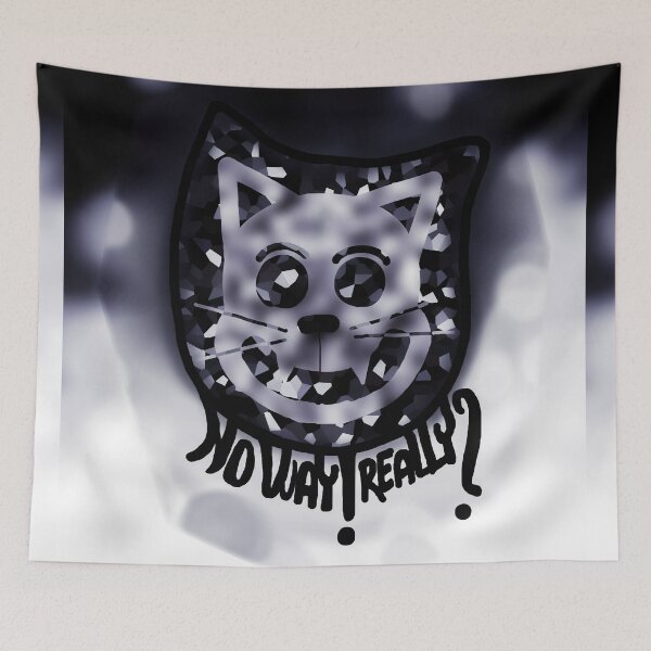 Item preview, No Way! Really? - Grinning Cat (Dark) designed and sold by zazuzanta.