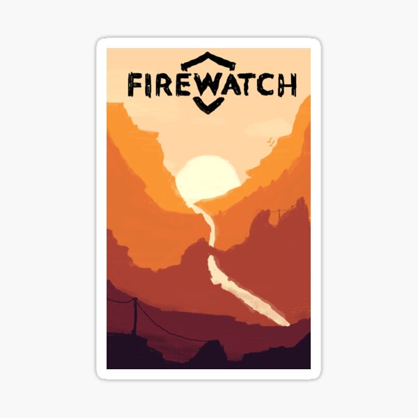 Aperçu de l'œuvre Firewatch horizion avec logo créée et vendue par Indie Guy.
