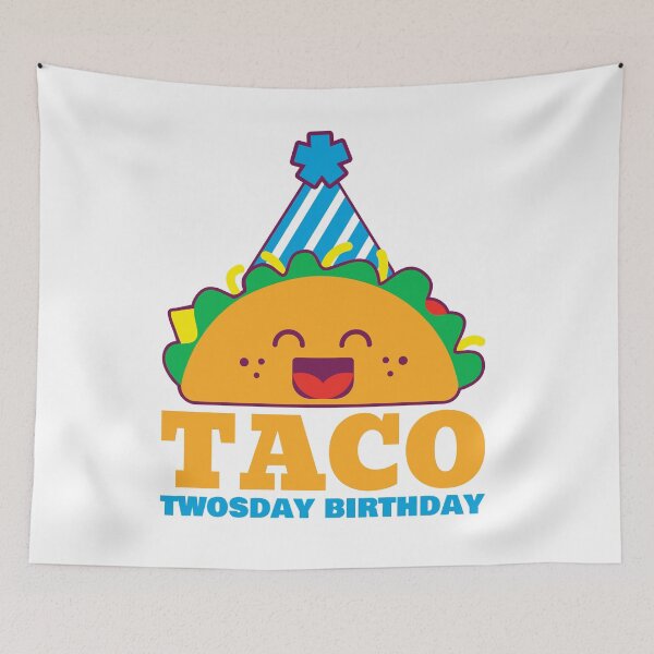 Item preview, Taco twosday birthday blue boy designed and sold by Mylittleprints.