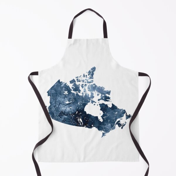 Item preview, Canada Map Watercolor Navy Blue by Zouzounio Art designed and sold by zouzounioart.