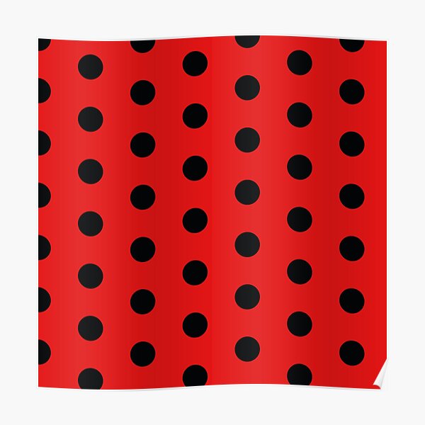 Ladybug Pattern Poster