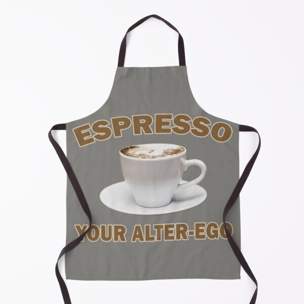 Artikelvorschau, Espresso dein Alter Ego. Zitat und Kaffeegrafik. entworfen und verkauft von lightnshadow1.