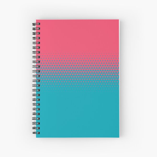 Abstract Art, pink blue, gift for her, Sam Trout art, bright and colorful clothing Spiral Notebook
