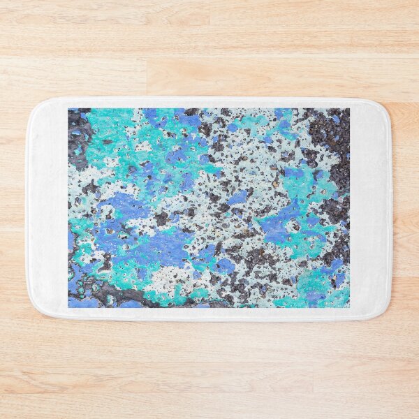 Item preview, Blue green white stone wall, background. designed and sold by cloud7.