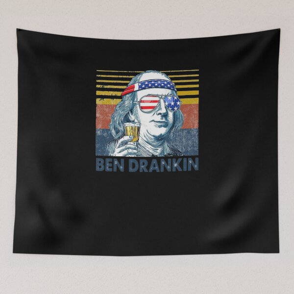Item preview, 4th Of July Ben Drankin Benjamin Franklin T-ShirtFunny American T-Shirt designed and sold by Pliskin-Design.