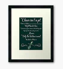 Chaos is a ladder~ Littlefinger Framed Print