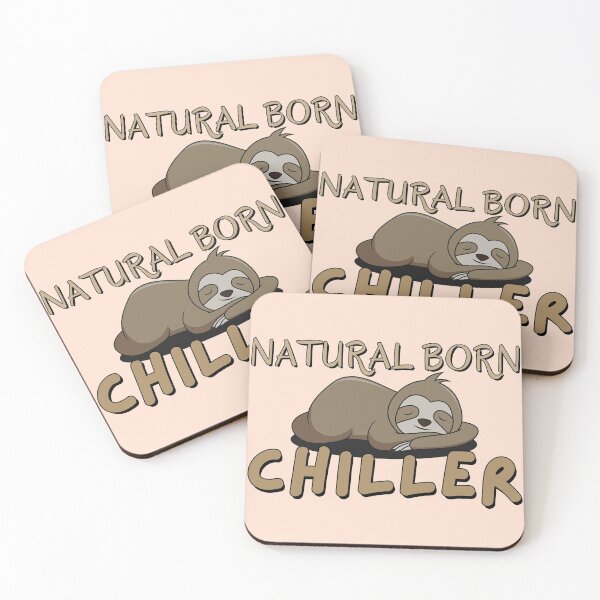 Item preview, Natural born chiller - Cute lazy sloth designed and sold by Try-It.