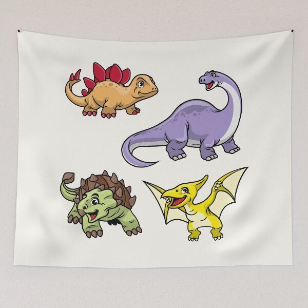 Aperçu de l'œuvre Différents types de dinosaures Dinos Stickerspack Tous les types de dinosaures Aloha Dinosaur créée et vendue par KLINESTORE.