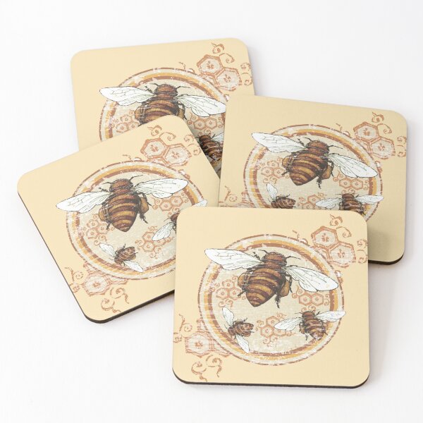 Item preview, Honey Bees - Distressed Vintage Retro Aesthetic designed and sold by elevens.