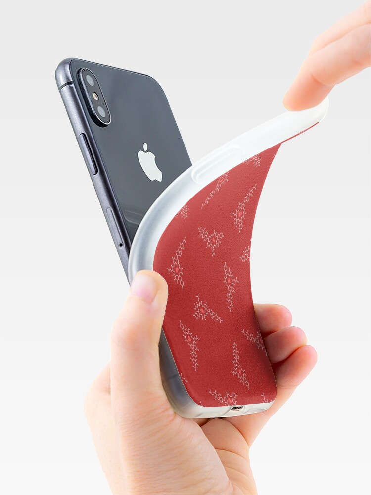 Alternate view of Oxytocin Pattern A iPhone Case