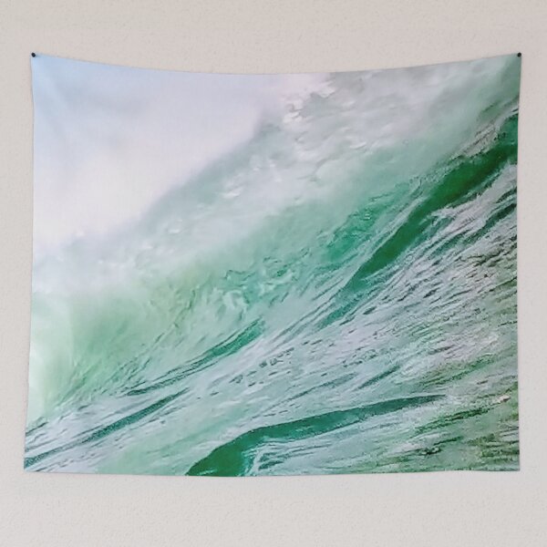 Item preview, Deep Sea Turquoise Ocean Water Foam Surfing Waves designed and sold by Ilana Khoshsima.