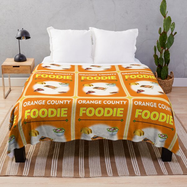 Item preview, Orange County, CA Foodie - Orange Background designed and sold by ThisNThatImages.