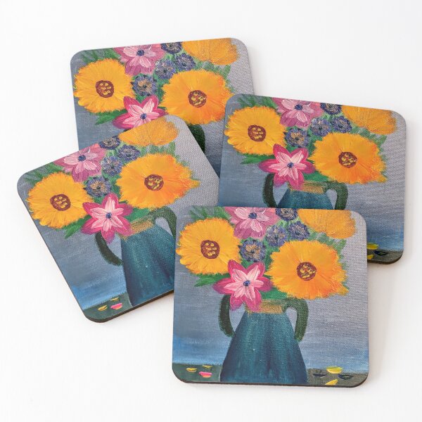 Item preview, Sunflowers in a vase designed and sold by kkartwork.