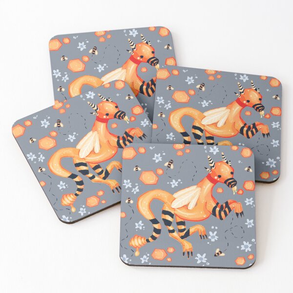 Item preview, honey bee dragon pattern  designed and sold by HibiscusHeron.