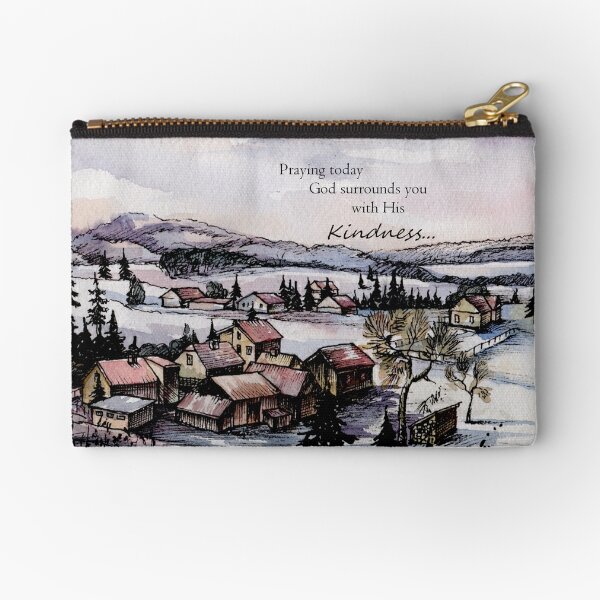 With God All Things Are Possible | Canvas Zipper Pouch