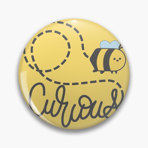 Item preview, Cute kawaii Bee Curious designed and sold by Mylittleprints.