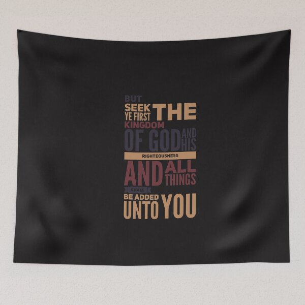 Item preview,  seek the kingdom of God and all other things shall be added to you designed and sold by AgapeStreetwear.