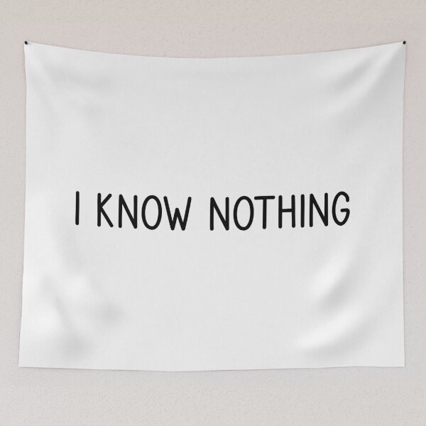 Item preview, I Know Nothing designed and sold by dobiegerl.