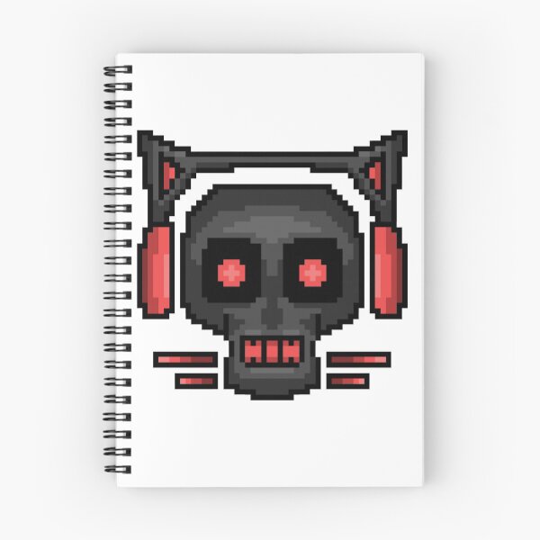Aperçu de l'œuvre Pixel Art de crâne créée et vendue par ArrieProject.