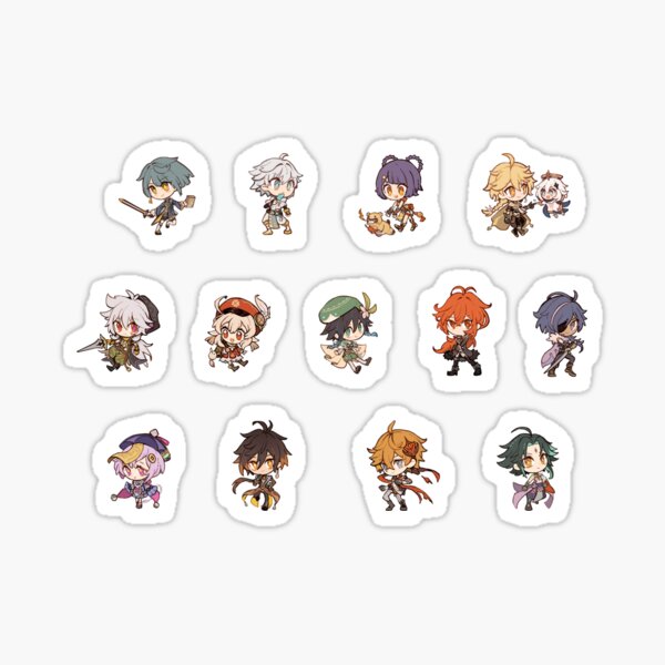 Genshin Impact Chibi Smash Sticker