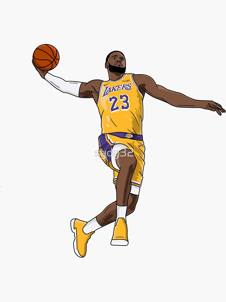 Purple Lakers LeBron Poster for Sale by JJMoe7