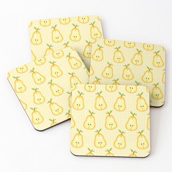Item preview, slice pear fruit seamless pattern  designed and sold by werezu.