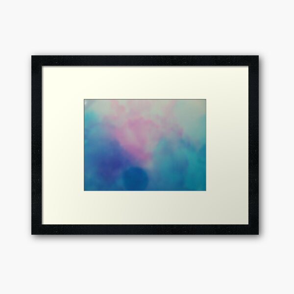 Shades of Blue and Pink Framed Art Print