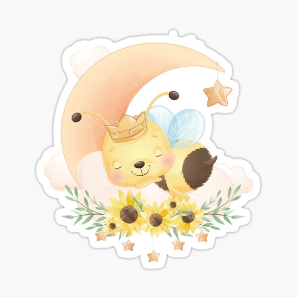 Item preview, Cute Baby Bee Spleeping designed and sold by VerboShop.