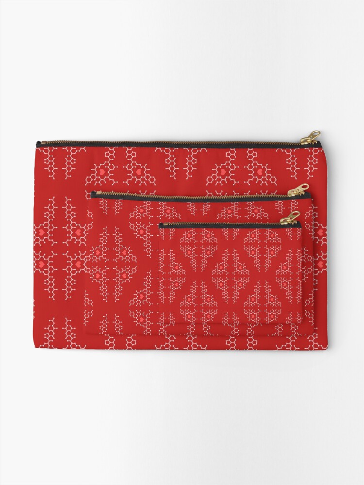 Alternate view of Oxytocin Pattern B Zipper Pouch