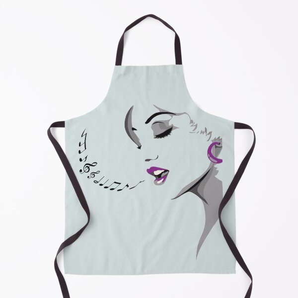 Item preview, Cute Beautiful Girl Singing a Song music notes designed and sold by iTrending.