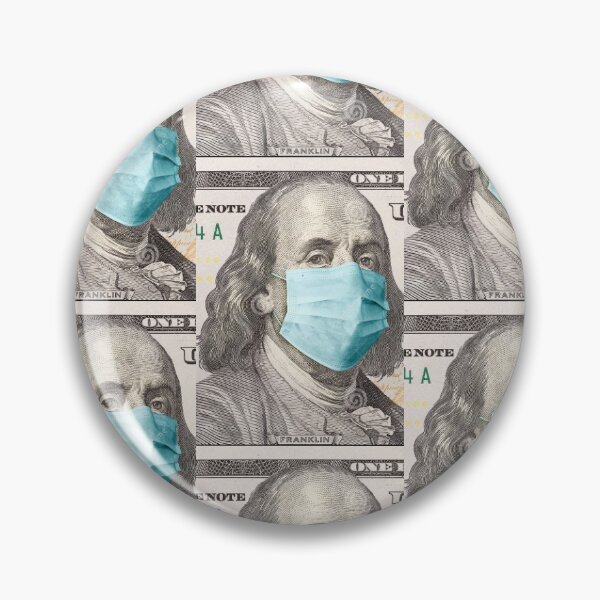 Item preview, Ben Franklin 100 bill with mask  designed and sold by davidlet7712.