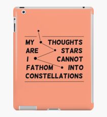 "my thoughts are " quote salmon iPad Case/Skin
