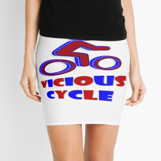 Vicious Cycle ~ Red & Black Mini Skirt
