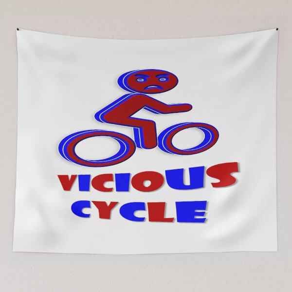Item preview, Vicious Cycle ~ Red & Black designed and sold by Boakes-Digital.