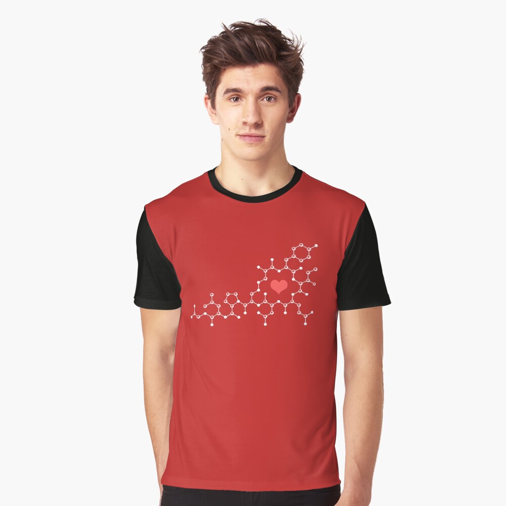 Oxytocin Red Graphic T-Shirt