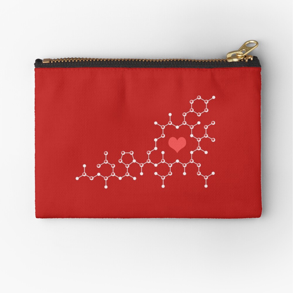 Oxytocin Red Zipper Pouch