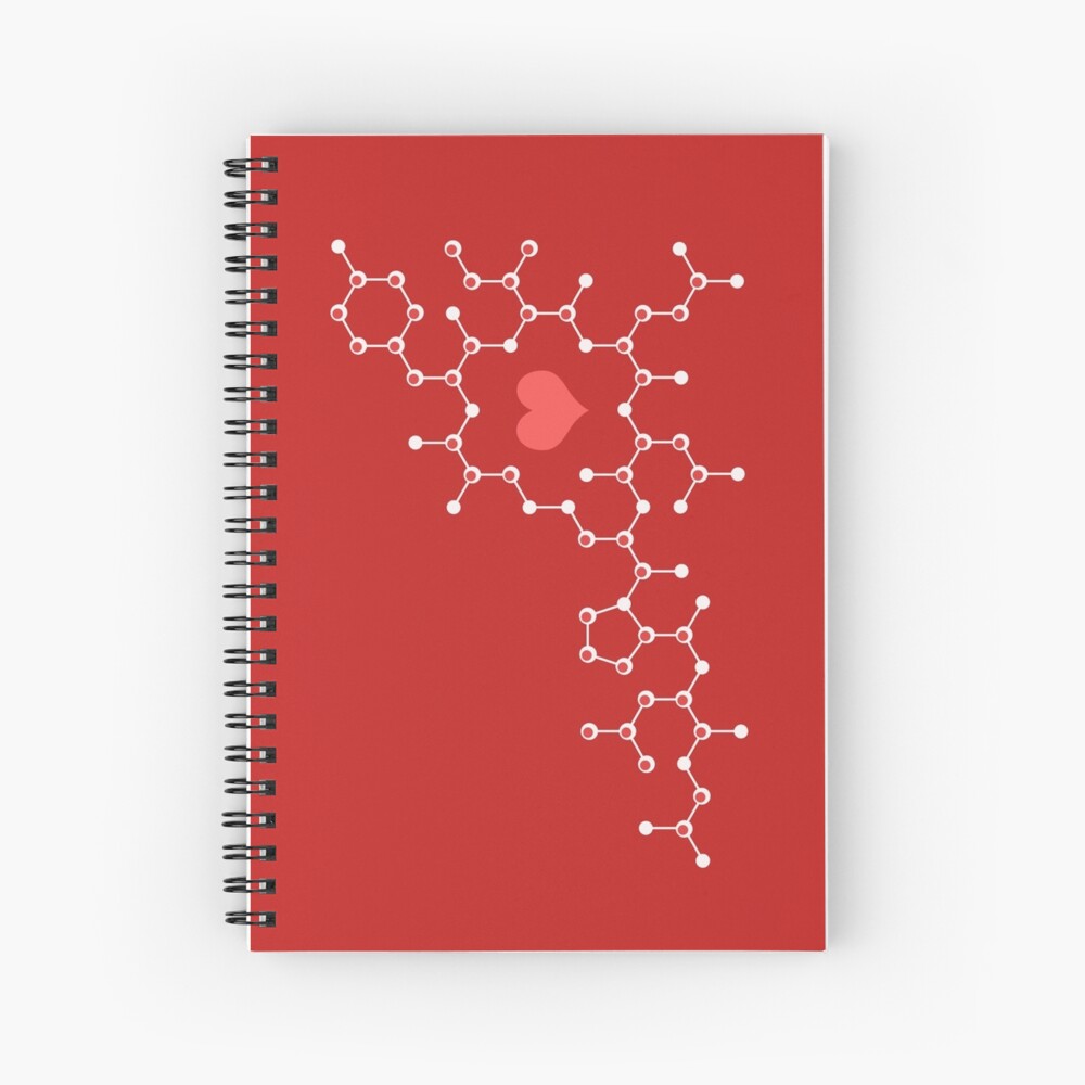 Oxytocin Red Spiral Notebook