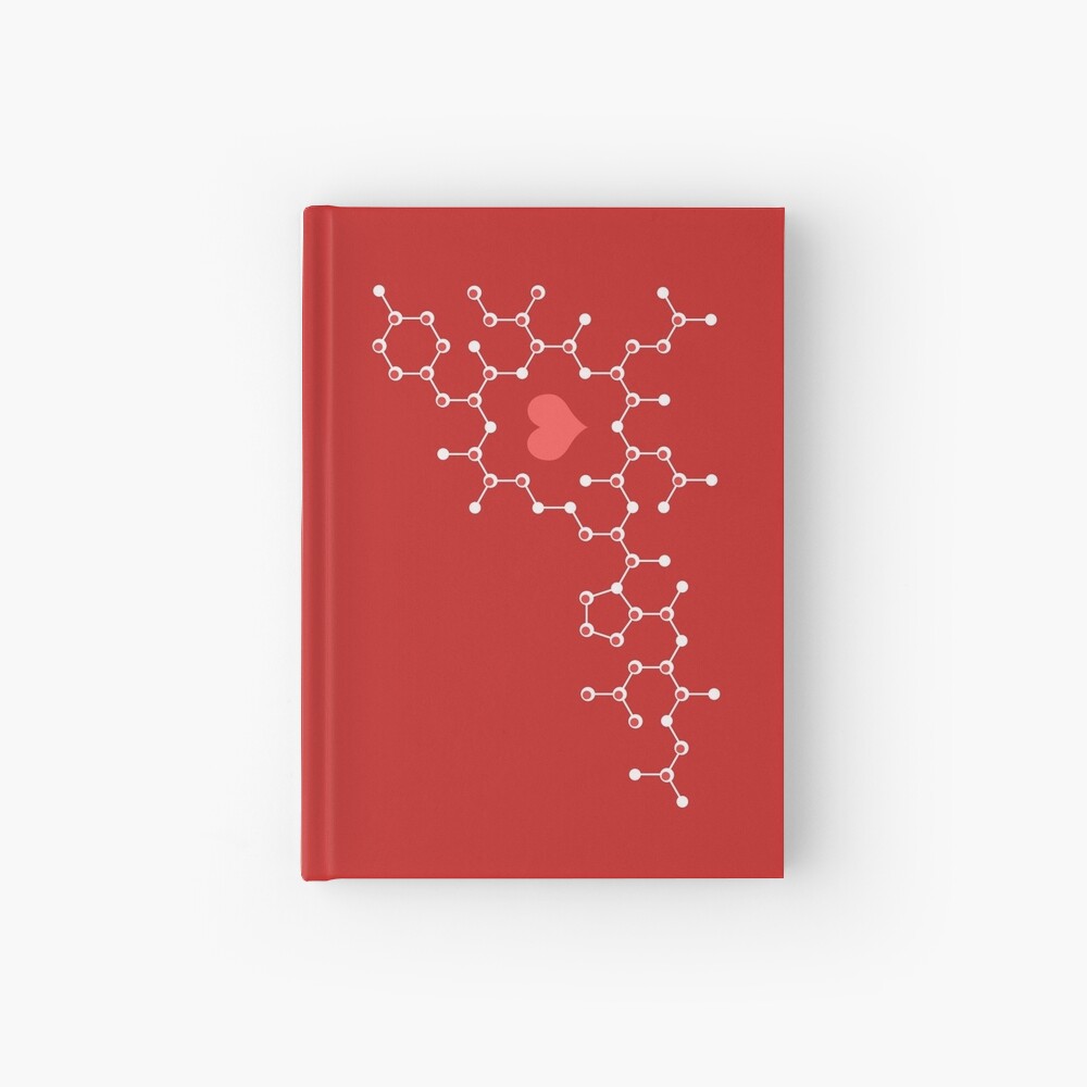 Oxytocin Red Hardcover Journal