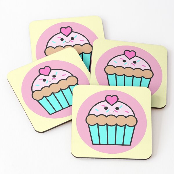 Item preview, Kawaii Pink Cupcake (Cream BG) designed and sold by ReyelsArt.