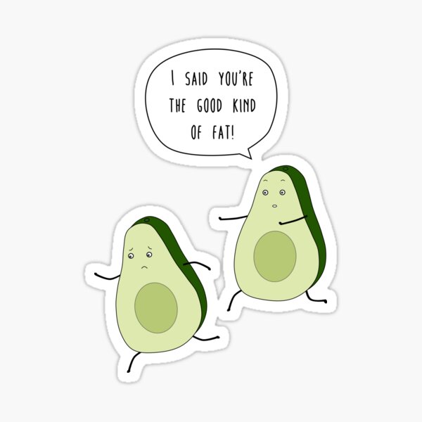 Funny Avocado Stickers for Sale