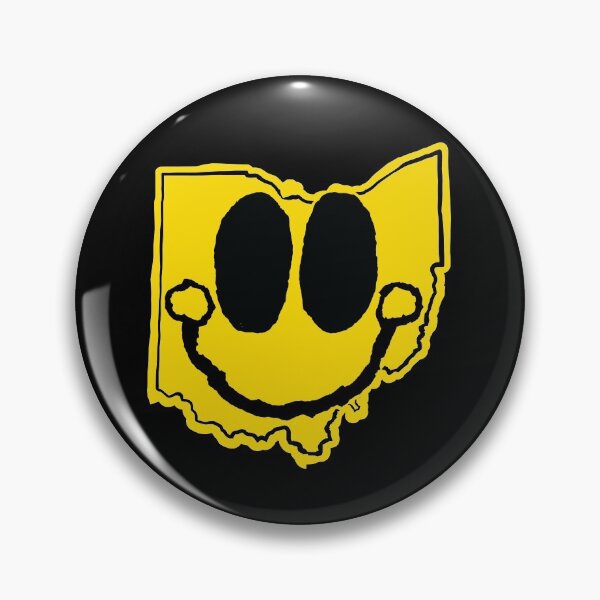 Item preview, Ohio Happy Cartoon Map Face with smile designed and sold by pelagio.