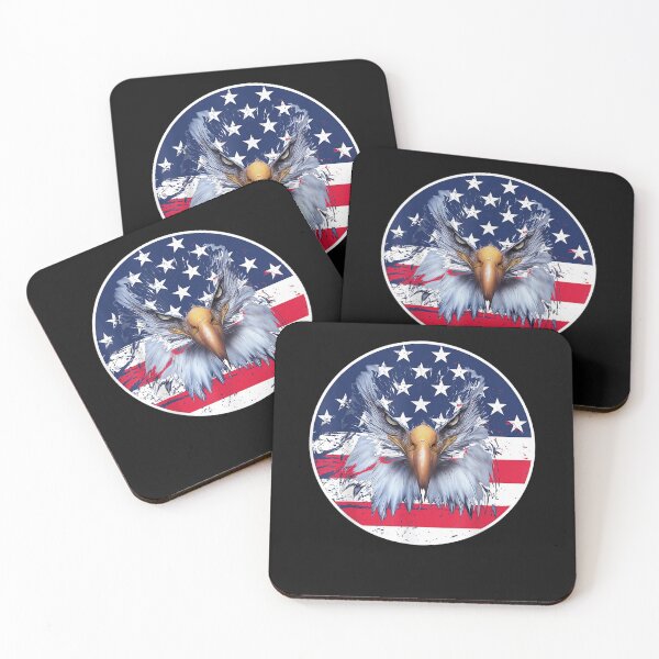 Item preview, USA American Flag Patriotic Eagle 4th of July T-Shirt designed and sold by Lukifo-Vector.