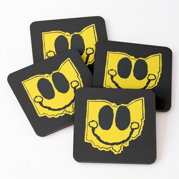 Item preview, Ohio Happy Cartoon Map Face with smile designed and sold by pelagio.