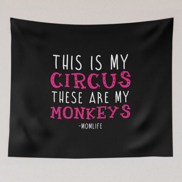 Item preview, Mother's Day "This Is My Circus These Are My Monkeys" Shirts designed and sold by HammonArt.